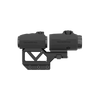 Black tactical sight on a white background