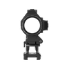 Black rifle scope on a white background
