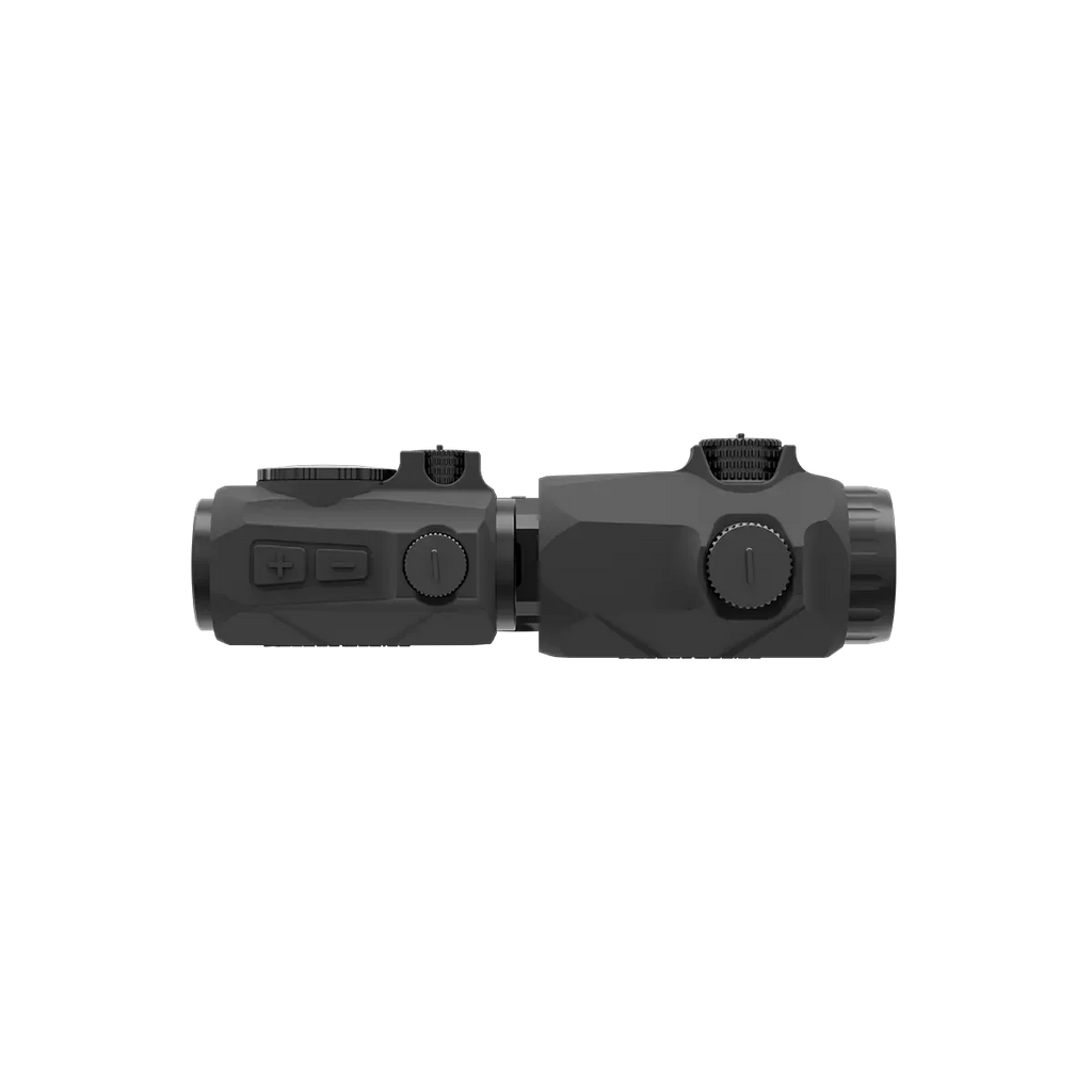 Black tactical sight on a white background