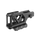 Black metal camera accessory on a white background