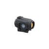 Black tactical sight with a visible logo on a white background