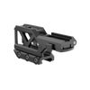 Black metal bracket on a white background
