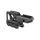 Black metal bracket on a white background