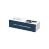 Toner cartridge packaging with 'Quality Through Precision' text on a white background