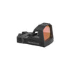 Black and brown tactical sight on a white background