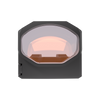 Black outdoor wall light fixture on a white background