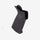 Black gun grip on a white background